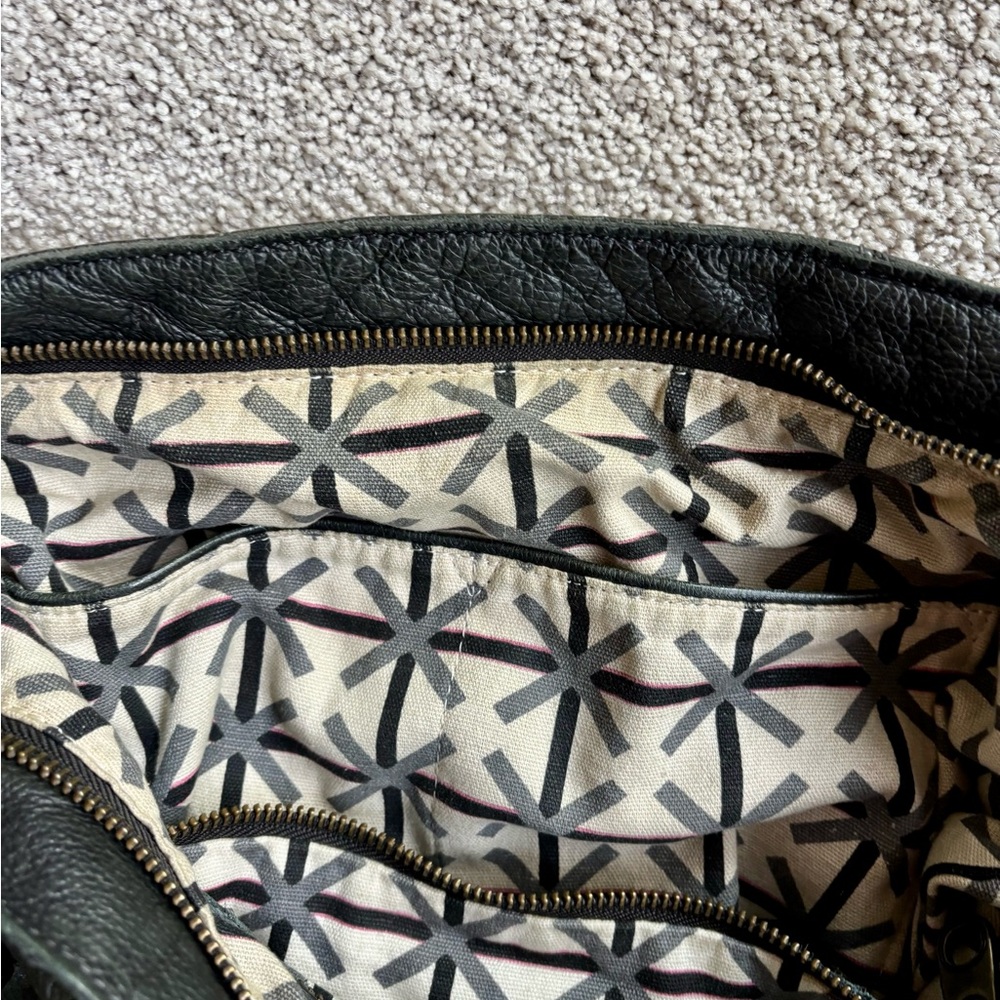 Liebeskind Berlin Dark Green Charcoal Gray Leather Shoulder Crossbody Bag - Picture 8 of 11